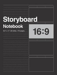 Storyboard Notebook 16:9, 85×11 US Letter, 170 pages: For Directors, – GOOD