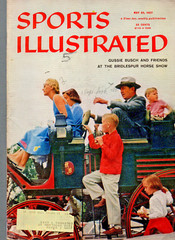 SPORTS ILLUSTRATED May 17th 1957 Gussie Bush at Bridlespur Horse Show Very Good