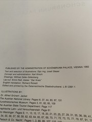 Schonbrunn Palace Picture Book Over 130 Pages 1986 Vienna BMBT