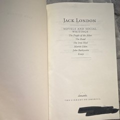 Jack London Novels and Social Writings HC 1982 Library of America 5th Printing