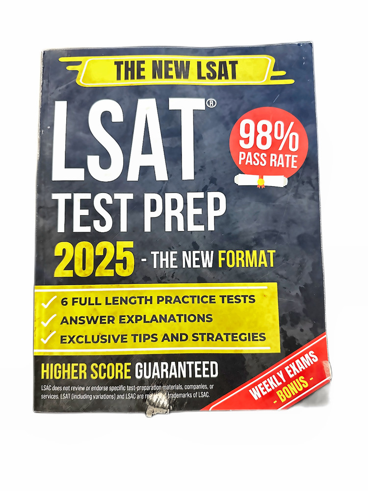 LSAT Test Prep: 2025 The New Format Paperback Clean Pages