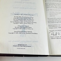 Holy Bible New King James Version Prophecy Edition TBN 1985 Hardcover