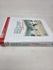 Thinking Mathematically (RENTAL , Hardcover 8th Edition, by Robert Blitzer)