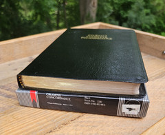 RARE OOP VG! Cruden’s Complete Concordance Black Bonded Leather w/box!