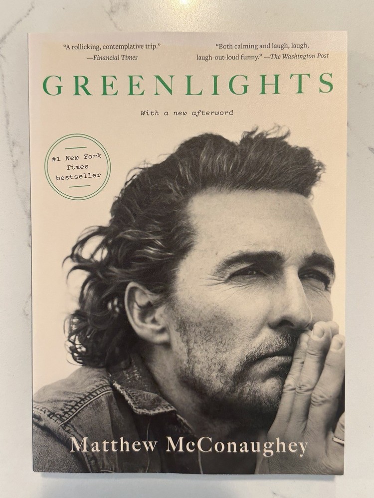 Greenlights by Matthew McConaughey Autograph Book Signed Auto Paperback #10