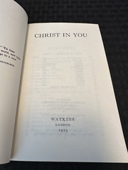 Christ In You by John M Watkins ~ Paperback ~ 1975 Reprint ~ 216 Pages
