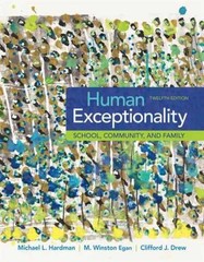 Human Exceptionality: School, – Hardcover, by Hardman Michael; Egan – Good