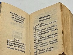 Vtg 1964 Langenscheidts Lilliput German English Translation Mini Dictionary Book