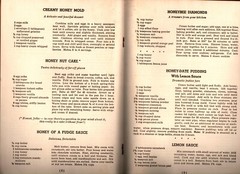 1970 Honey Cookery Recipe Cookbook 9″ x 6″ 16 Pages
