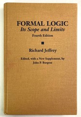 Formal Logic: Its Scope and Limits 4th Ed. Richard Jeffrey 2006 HB Good to VG