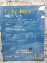 Avery Color Rich/Matte Coated Inkjet Paper 98 Bright 28LB 80Sheets 8.5″ x 11″