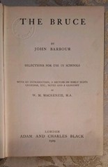 The Bruce, by John Barbour, 1909, Antique 130+ Pages, Purple Cover, Red Writing