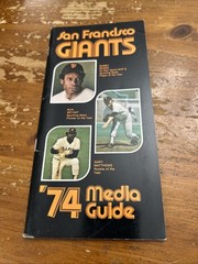 1974 SAN FRANCISCO GIANTS MEDIA GUIDE MLB BASEBALL 56 PAGES