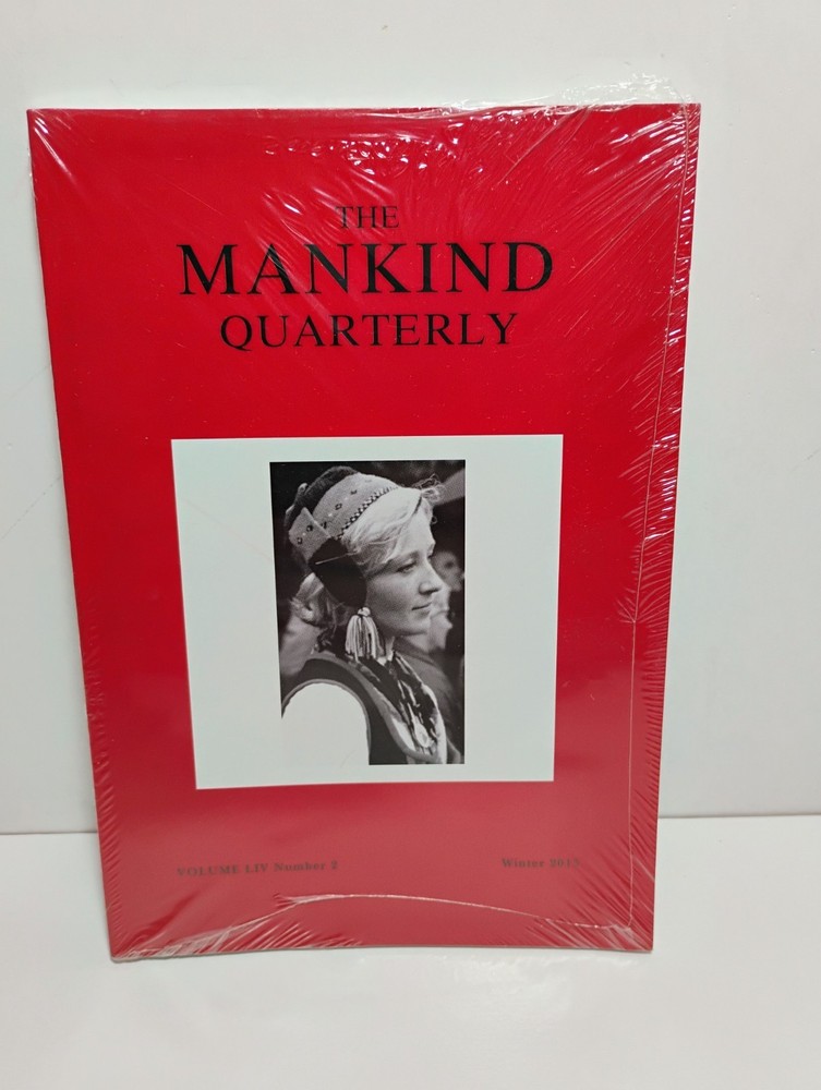 Mankind Quarterly 2013 Vol 2 Winter New In Package