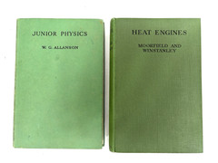 Collection of Old Green Books for Decoration. 12.5cm Shelf space.
