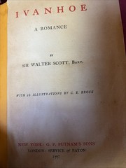 1897 Ivanhoe A Romance by Sir Walter Scott w/ 16 Illustrations Antique Rare Good