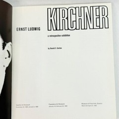 Kirchner Retrospective Exhibition Book By Donald E. Gordon, 174 pages (1969) 1st