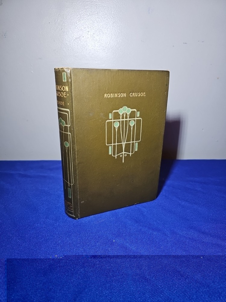 Robinson Crusoe by Daniel Defoe Antique 1910s Hardback Book (Blackie’s Library)