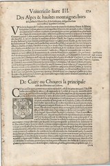 1575 CHUR SWITZERLAND VIEW LEAF from BELLEFOREST EDITION of MUNSTER COSMOGRAPHY