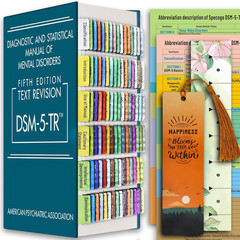 Index Tabs for DSM-5-TR 2022, Color-Coded and Laminated DSM-V-TR Tabs for the Di