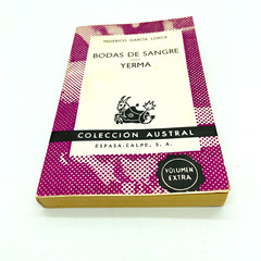 Bodas de Sangre Yerma Garcia Lorca Federico Collecion Austral Volumen Extra 1971
