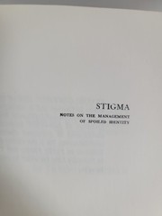 Stigma by Erving Goffman PB First Thus Very Good 1963 Vintage Books! Exc.