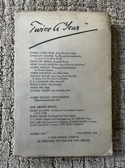 Twice A Year Volume 1 1938 Dreiser Thoreau Malraux Cummings Kafka Nin Rilke