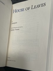 House of Leaves by Mark Z. Danielewski – 1st Edition / Printing Signed Hardcover