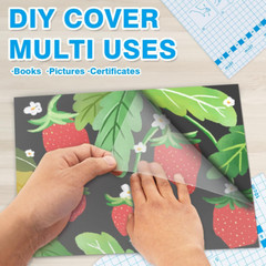 2 Pack Matte Clear Contact Paper Roll for Books, Crafts and Countertops, Self Ad