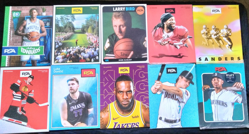 PSA MAGAZINE LOT WITH #D /500 GOLD VARIANT 2023-2025 11 BOOK MAGAZINE COLLECTION