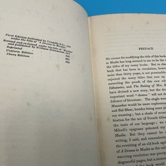 The Works Of George Moore. Muslin. Ebury Edition Heinemann 1936