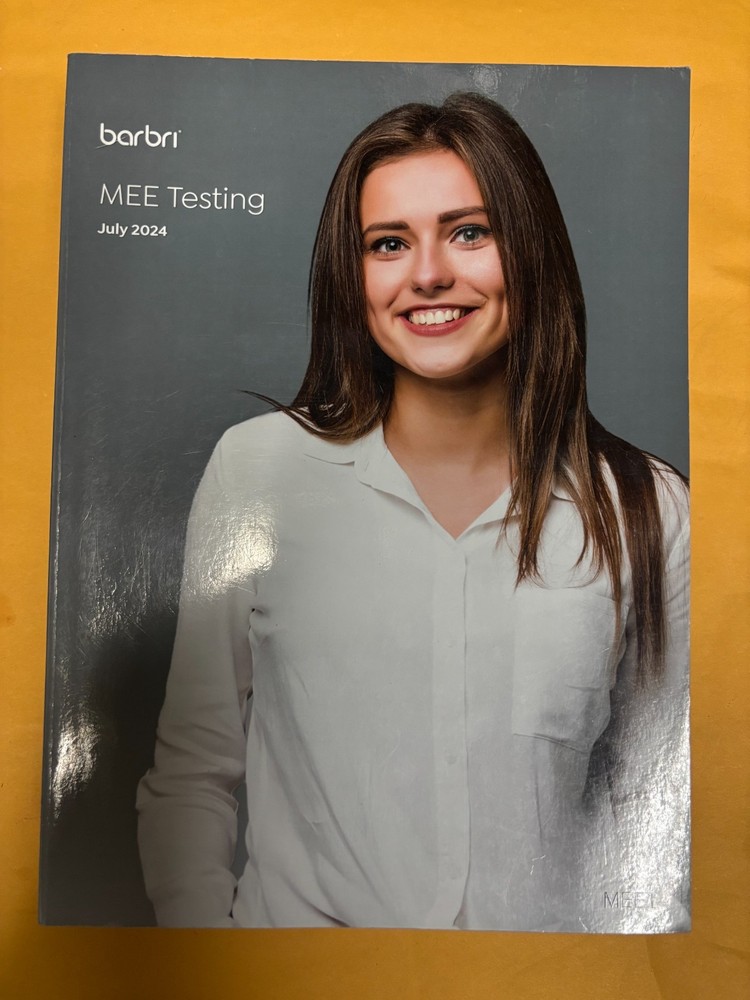Barbri MEE Testing Multistate Essay Exam July 2024 PB Very Good Condition