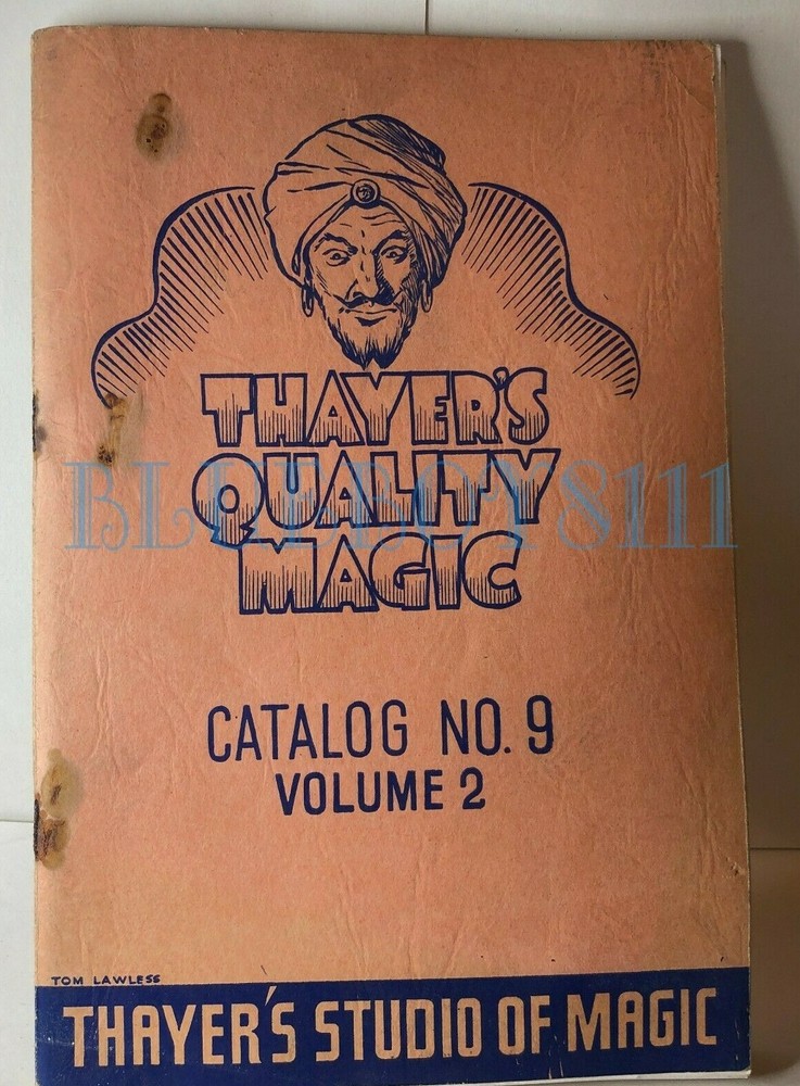 1940’s Thayers studio of Magic Catalog No9 Volume 2 Rusted Staples loose pages