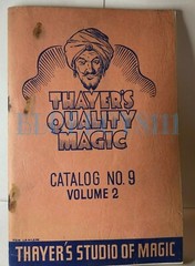 1940’s Thayers studio of Magic Catalog No9 Volume 2 Rusted Staples loose pages