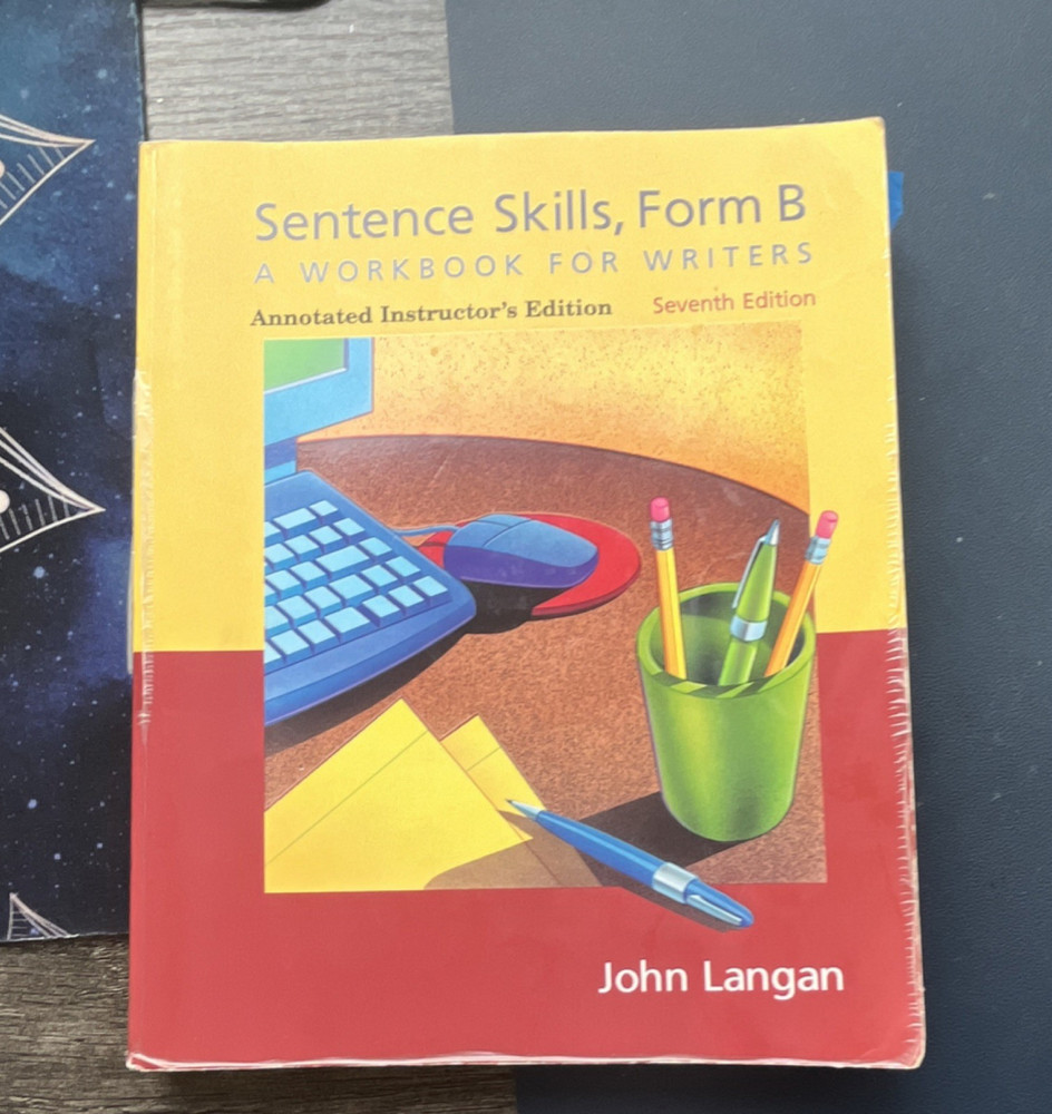 Sentence Skills Form B Annotated Instructor’s Edition 7th Ed by John Langan