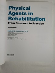 Physical Agents in Rehabilitation :from Research to Practice 2003 softcover book