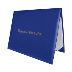 Royal Blue Impinted Diploma Cover for 8.5″ x 11″ diploma