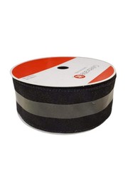 Celebrate it WIRED Christmas Ribbon BLACK GLITTER 2.5 in X 80 ft