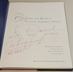 TATIANA SOROKKO STYLE: Extending the Runway~ Modeling HARDCOVER BOOK (Signed 3X)