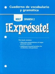 Expresate: Level 2 – Cuaderno de vocabulario y gramatica