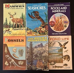 Vintage Golden Nature Guides Lot of 6 Pocket Size 1950-60s
