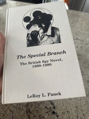 1981 FIRST EDITION THE SPECIAL BRANCH THE BRITISH SPY NOVEL 1890-1980 VINTAGE