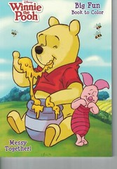 Winnie the Pooth Messy Together Coloring Book, ~96 pages, Simple Coloring
