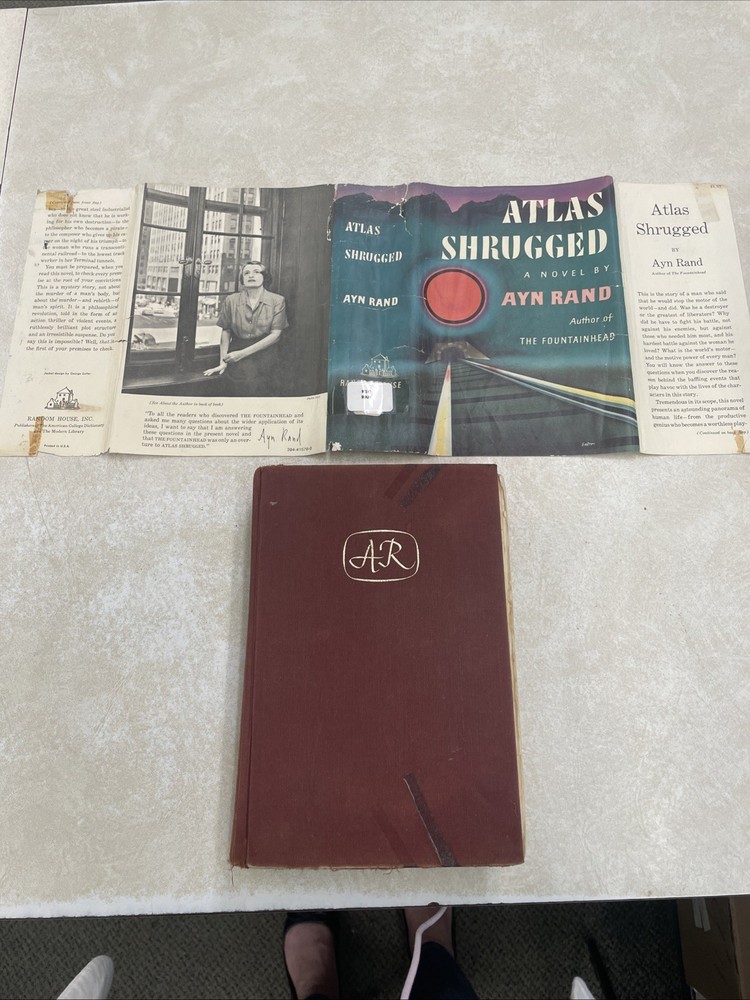 Atlas Shrugged by Ayn Rand First Edition 12th Printing w/ Original Dust Jacket