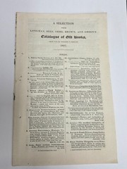 Rare February 1827 Longman Book & Publications Catalog 16 Pages London