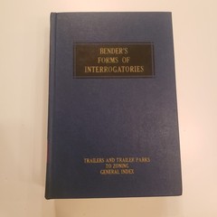 Vol 10 VTG Benders Forms of Interrogatories Supplements Law Statute Reference