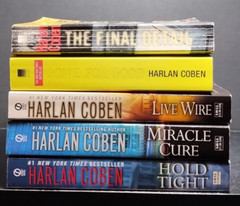 Harlan Coben Lot of 5 PB Mystery Suspense Novels Hold Tight Miracle Cure Live Wi