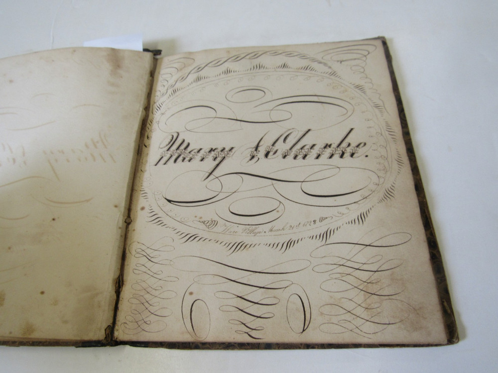 Manuscript poetry book kept by Mary A Clarke. Ware Village, March 21st, 1828