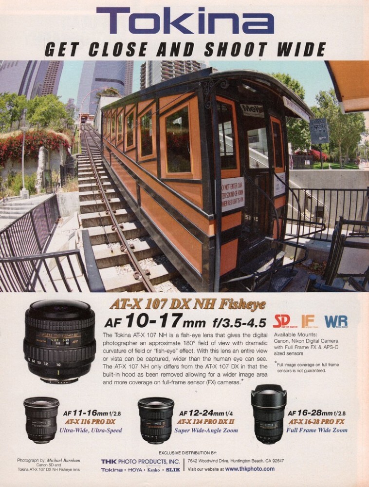 Tokina – 10-17mm AF Lens – Original Magazine Ad – 2011