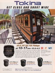 Tokina – 10-17mm AF Lens – Original Magazine Ad – 2011